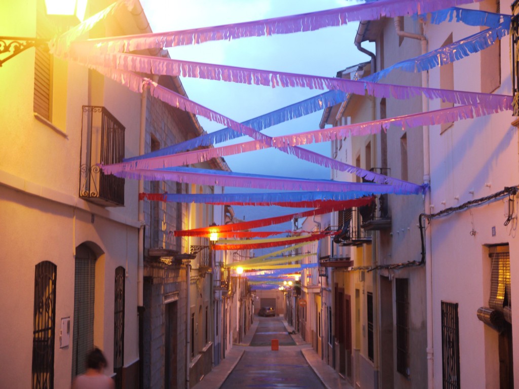 fiesta de pueblo en verano